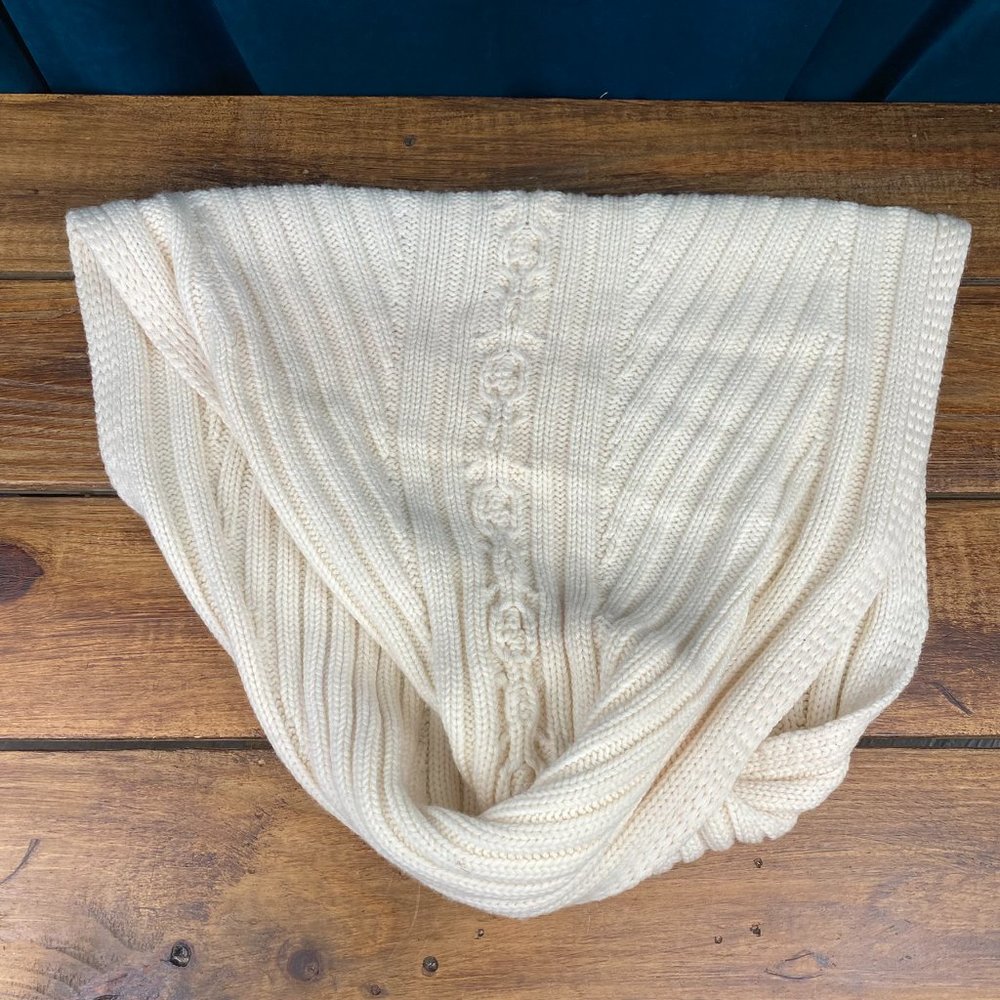 Diane Von Furstenberg Wool Infinity Scarf Ivory - Picture 6 of 6